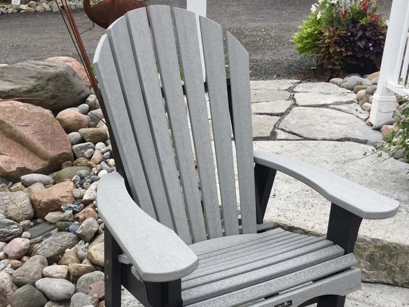 Black & grey cottage chair
