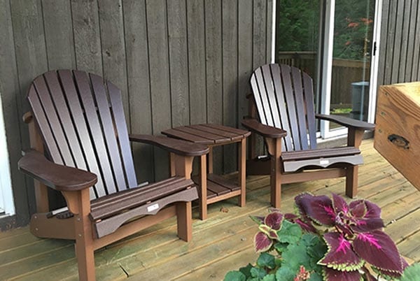 cottage chairs on porch