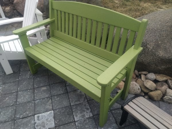 4ft green Garden Bench