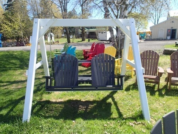 5ft Muskoka Style Swing with fold down settee + drink holders $699