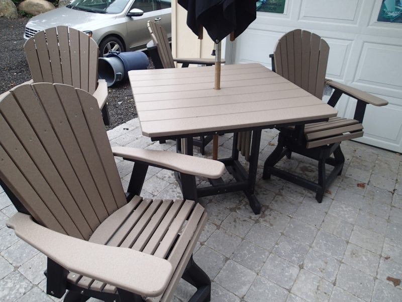 44" square Balcony or Pub Table $649